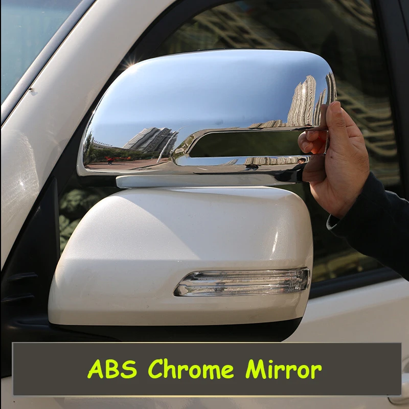 For Toyota Prado FJ150 FJ 150 2010 2011 2012 2013 2014 - 2018 ABS Chrome Car rearview mirror cover Trim Accessories 2pcs | Автомобили и