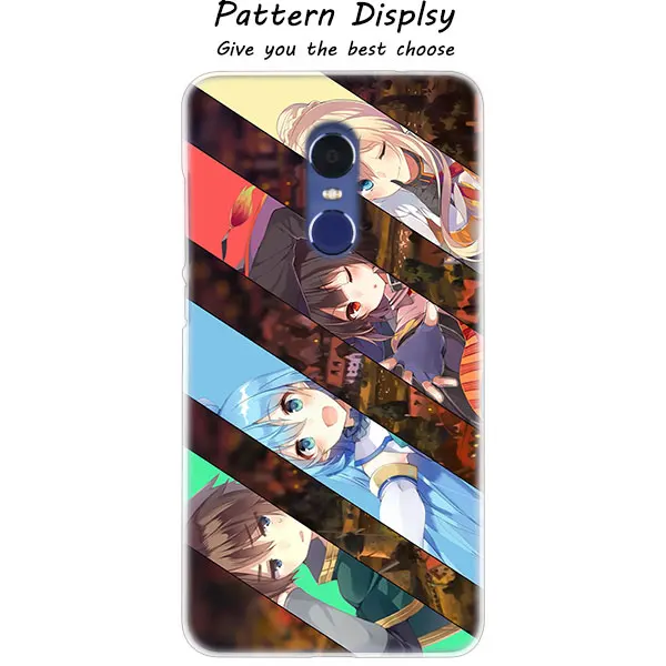Модный прозрачный чехол MLLSE с аниме Konosuba Megumin для Xiaomi Play Rdemi S2 3S 4A 5A 5Plus 6A Pro Note 6 5A 4X4 7 - Цвет: 08