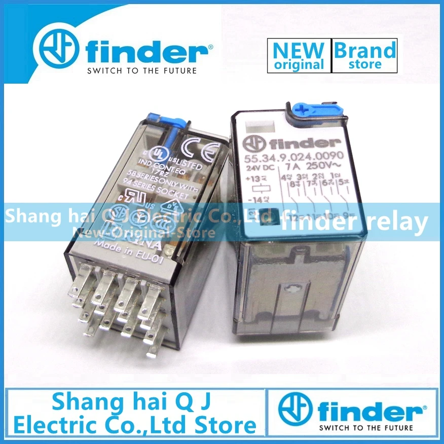 

finder relay 55.34.9.024.0090 55.34 24VDC 7A 4co Brand new and original finder relay