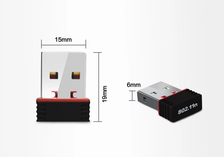 MT7601 мини USB WiFi адаптер 802.11n Антенна 150 Мбит/с беспроводная сетевая карта Внешний USB WiFi Ethernet адаптер для настольного ноутбука