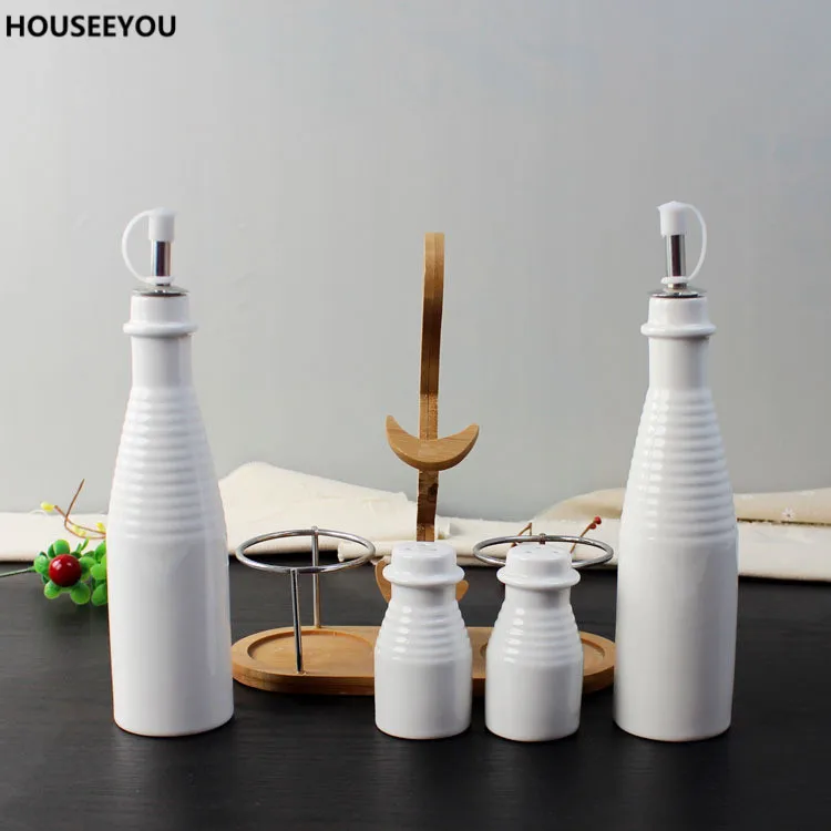 Креативный керамический набор контейнер для приправы декоративные фарфоровые