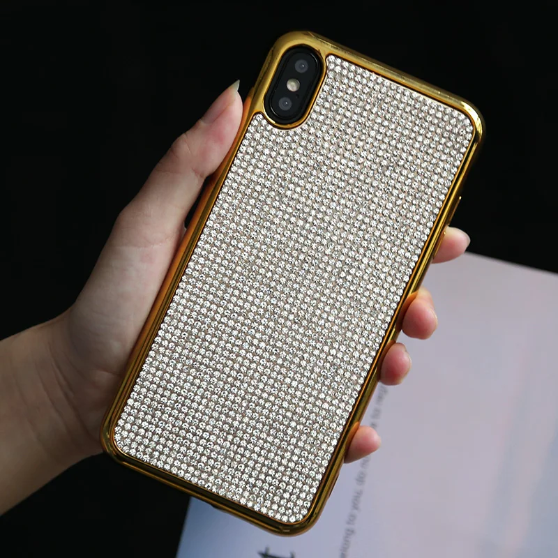 Роскошный сотовый Чехол для телефона huawei P20 Lite Pro Glisten Diamond, мягкий силиконовый чехол для huawei mate 20 Pro honor 10, чехол для мобильного телефона - Цвет: Золотой