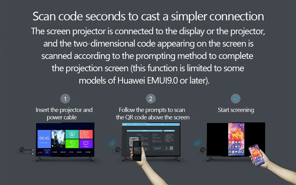 huawei HD беспроводной экран проектор Мобильный Телевизор с экраном hdmi видео передатчик 4K для Apple Android автомобильный монитор
