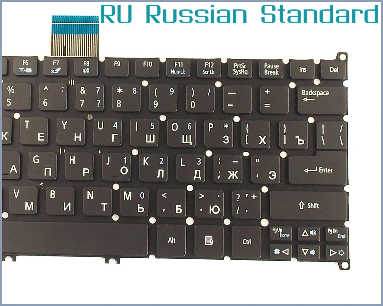 

RU Russian Layout Laptop Keyboard For Acer 9Z.N7WSQ.11D NSK-R11SQ V128202CS1 PK130RO1A00 ZHA AEZHAR00010