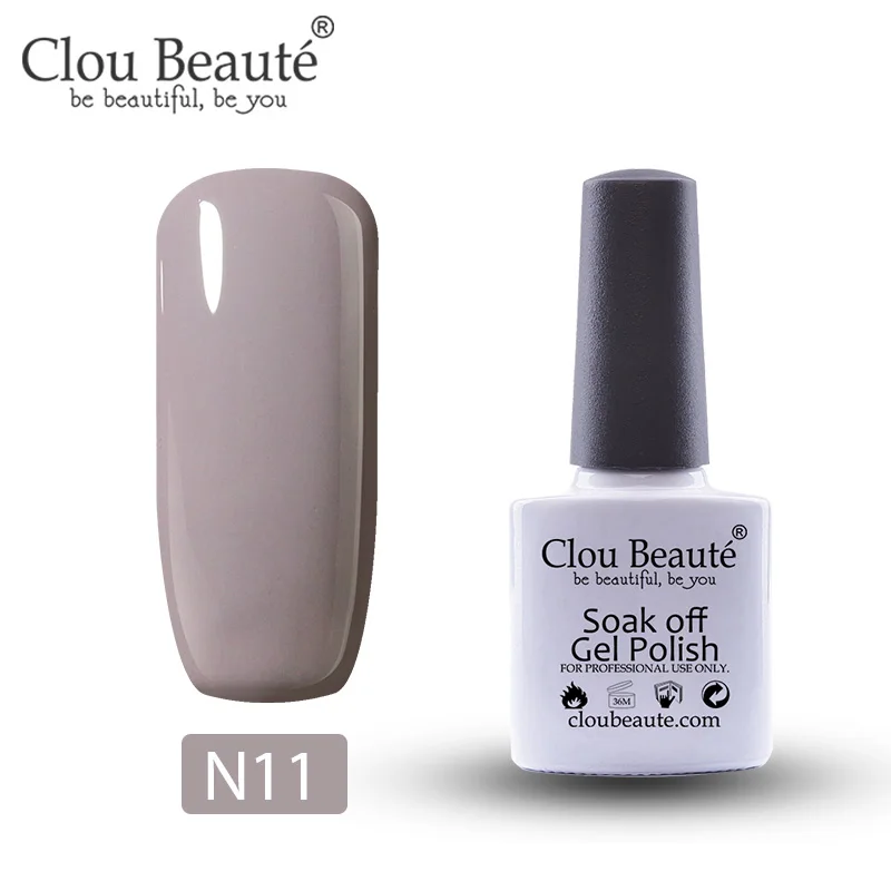 Гель-лак для ногтей Clou Beaute телесного розового и красного цвета, 10 мл, 55 цветов, Полупостоянный УФ-лак, Гель-лак для ногтей, впитывающий Гель-лак для ногтей - Цвет: N11