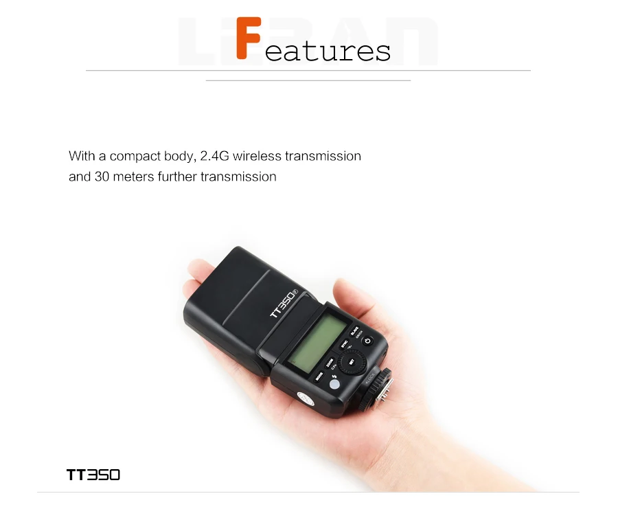 Godox TT350C TT350N TT350S TT350F TT350F TT350O вспышка 2,4G HSS ttl Беспроводная вспышка для sony Nikon Canon Olympus Fuji