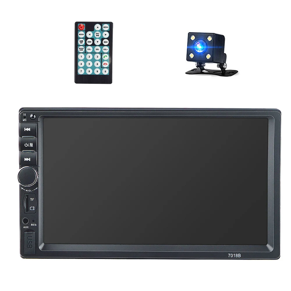with camera Радио Авто Радио Аудио coche 2 Din 7 ''дюймовый ЖК сенсорный экран 12 В Поддержка bluetooth Камера просмотра двойной teyp oto Зеркало Ссылка - Цвет: with camera