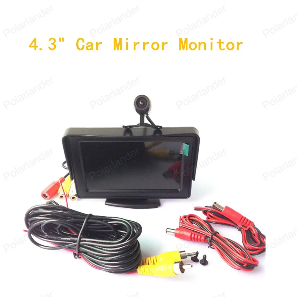 Лидер продаж 4 3 дюймовый монитор для автомобильного зеркала 12 В постоянного тока