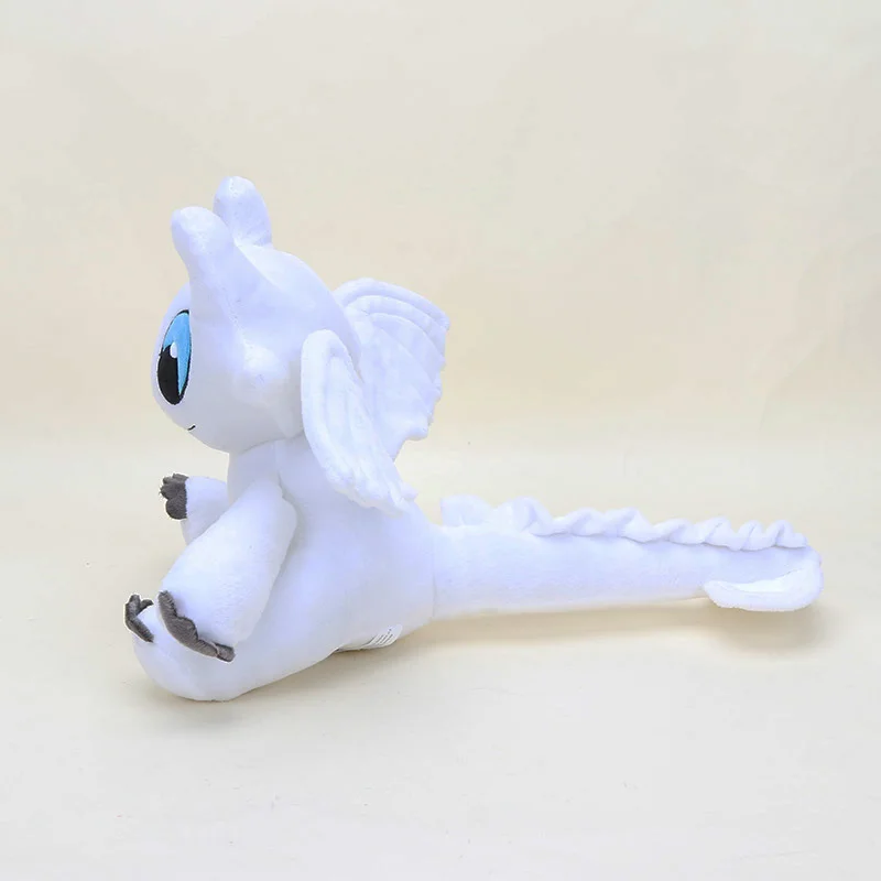 Кукла Беззубик Как приручить дракона 3 плюшевая игрушка мягкая белая дракон