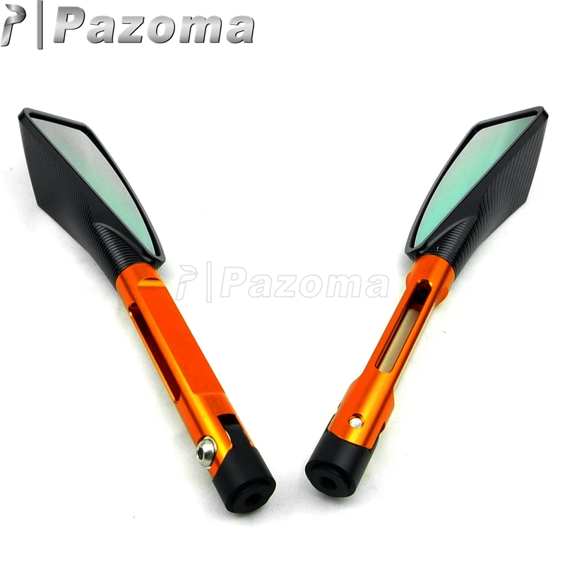 PAZOMA новый мотоцикл оранжевый и черный заднего вида Tomok с логотипом B-King для Suzuki