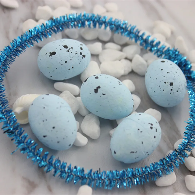 sky blue 48 шт новые DIY аксессуары ручной работы свадебные украшения для волос украшения головы милые птицы голубиные яйца, продается посылка - Цвет: sky blue