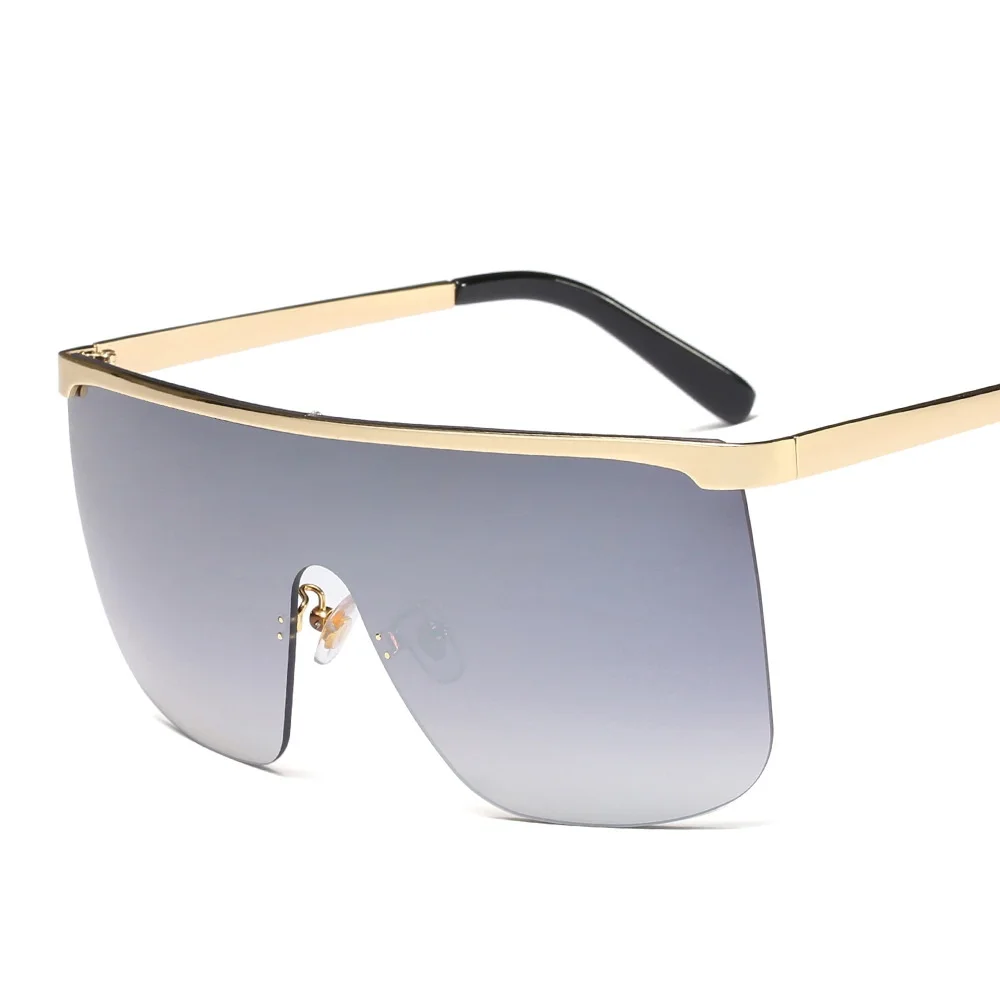 Женские солнцезащитные очки с полуободковой оправой уличные в уличном стиле UV400