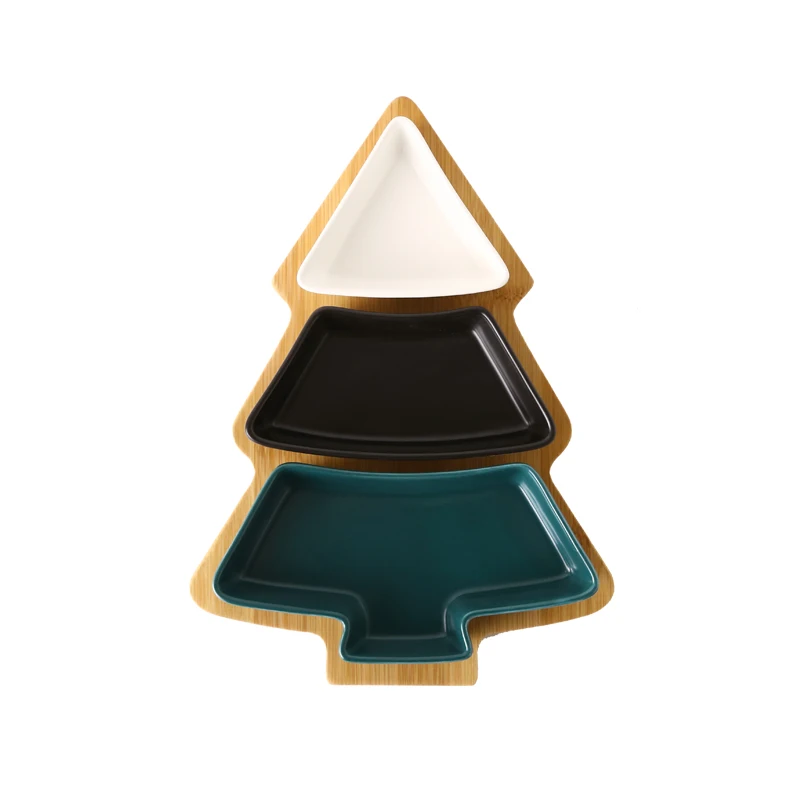 Color mixing Скандинавский отсек домашняя Рождественская Фруктовая тарелка семена дыни для сухофруктов и конфет блюдо для закусок керамические закуски WF530202 - Цвет: Color mixing
