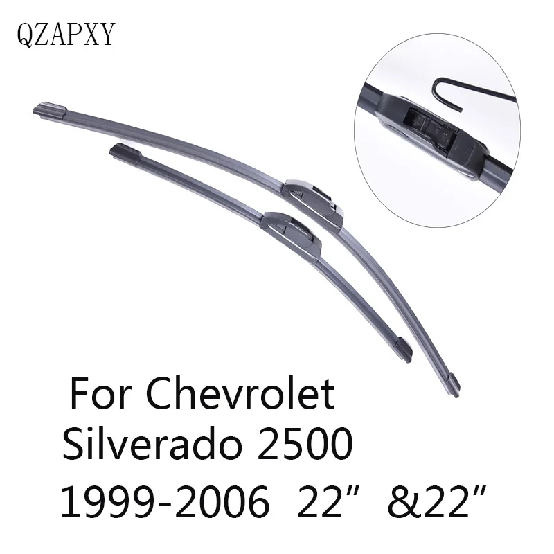 

Щетки стеклоочистителя QZAPXY для Chevrolet Silverado 2500 22 и 22 дюйма 1999 2000 2001-2006, автомобильные аксессуары, стеклоочистители для стайлинга автомобиля