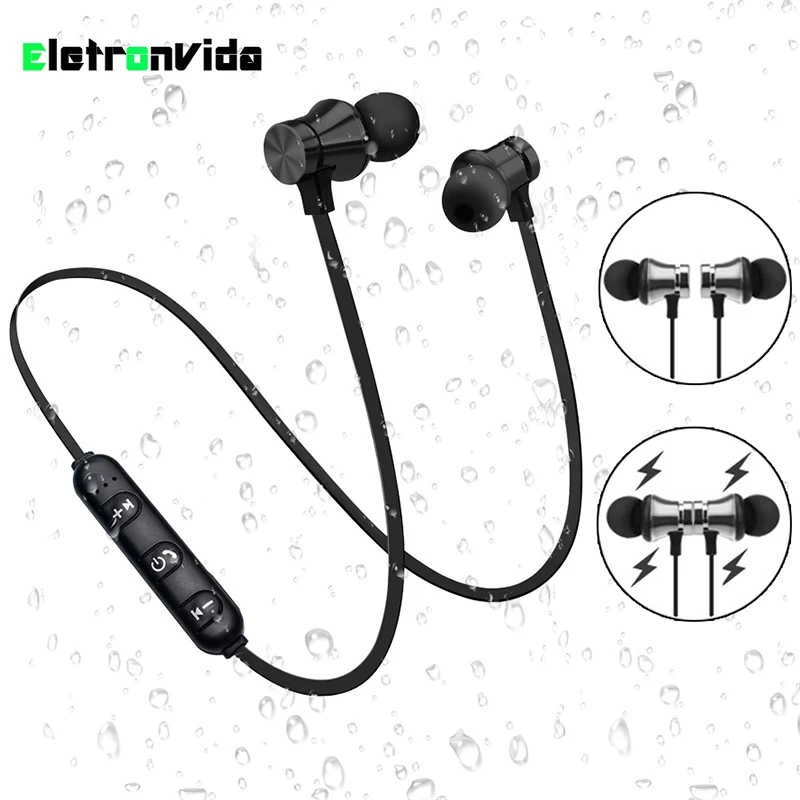 Магнитная Bluetooth гарнитура беспроводные наушники вкладыши стереогарнитура с