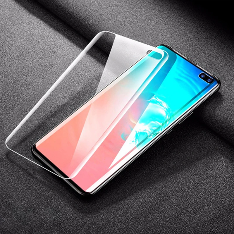 

Full Curved Screen Protector For Samsung Galaxy S10 S8 S9 Plus Tempered Glass On S10+ S 10 Plus Note 8 Full Glue Protective Film