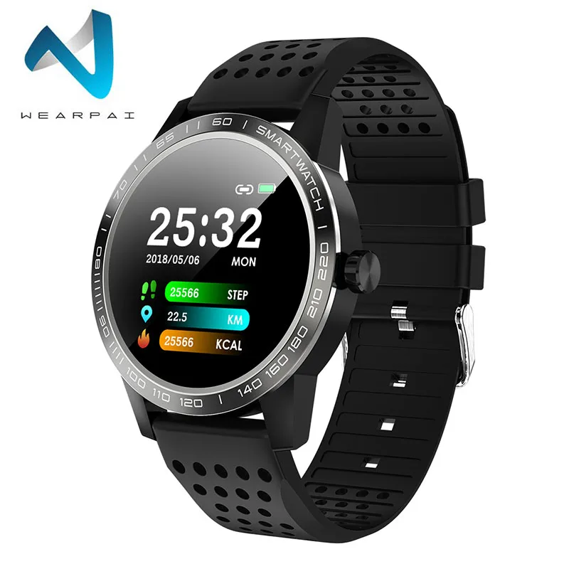Wearpai T2 Smartwatch Для мужчин IP68 Водонепроницаемый Фитнес браслет артериального