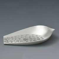 foot silver blessing tea kung fu teaware accessories pure silver 999 household tea spoon tea spoon shovel teaspoon