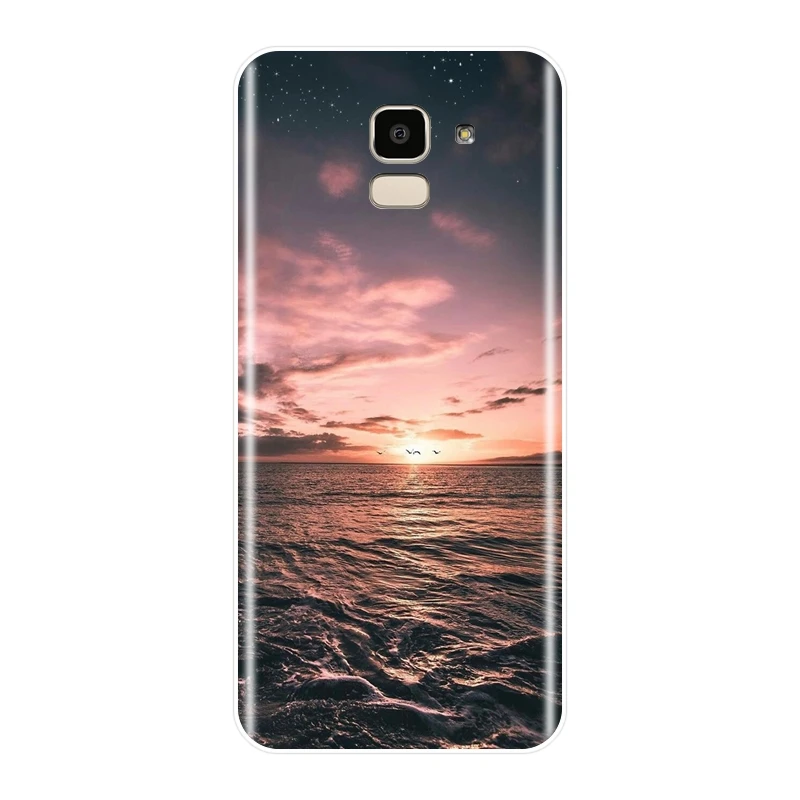 ТПУ задняя крышка для Samsung Galaxy J4 J6 J8 Plus волнистый мягкий чехол телефона