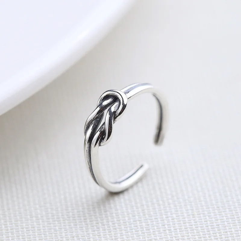 Богемные винтажные серебряные цветные кольца с луком для женщин Bijoux подарок