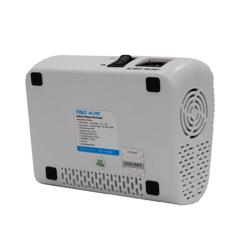 Новое поступление HTRC T150 AC/DC 150 Вт 10А Профессиональный Lilon/LiPo/LiFe/LiHV/NiCd/NiMH/PB батарея смарт баланс зарядное устройство Dis зарядное устройство