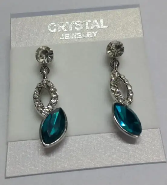 Хрустальные серьги ангельские глазки полая вода дропшиппинг подарок для девушки