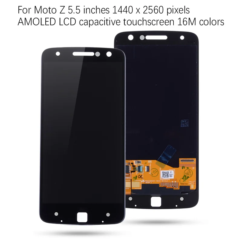 Оригинальный AMOLED ЖК-дисплей для Motorola Moto Z дисплей сенсорный экран lcd XT1650 XT1650-03
