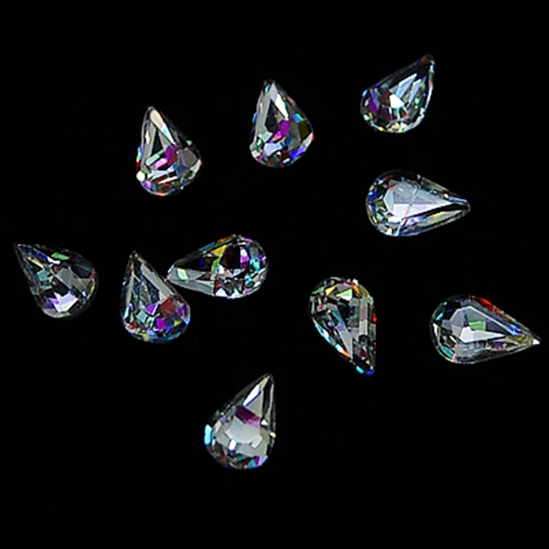 5 шт. острые прозрачные блестящие стразы для 3d украшения ногтей аксессуары