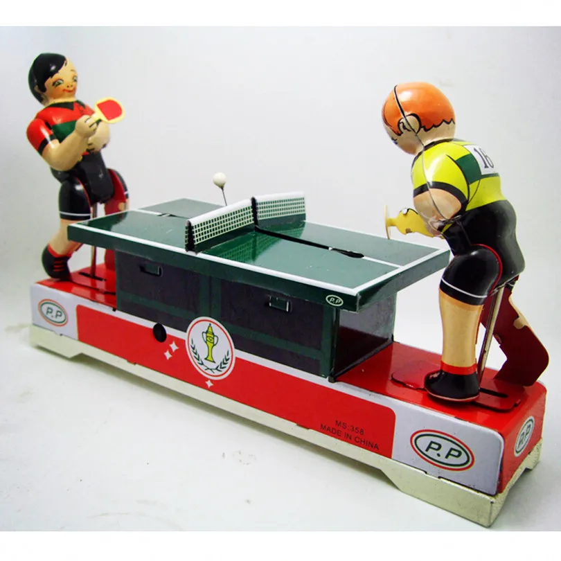 Забавная игра в пинг-понг коллекционные оловянные игрушки оригинальная