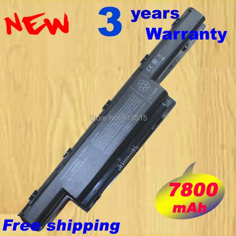 

7800mAh 9 Cells Battery for Acer Aspire 5551 5552 5552G 5551G 5560 5560G 5733 5733Z 5741 Free Shipping