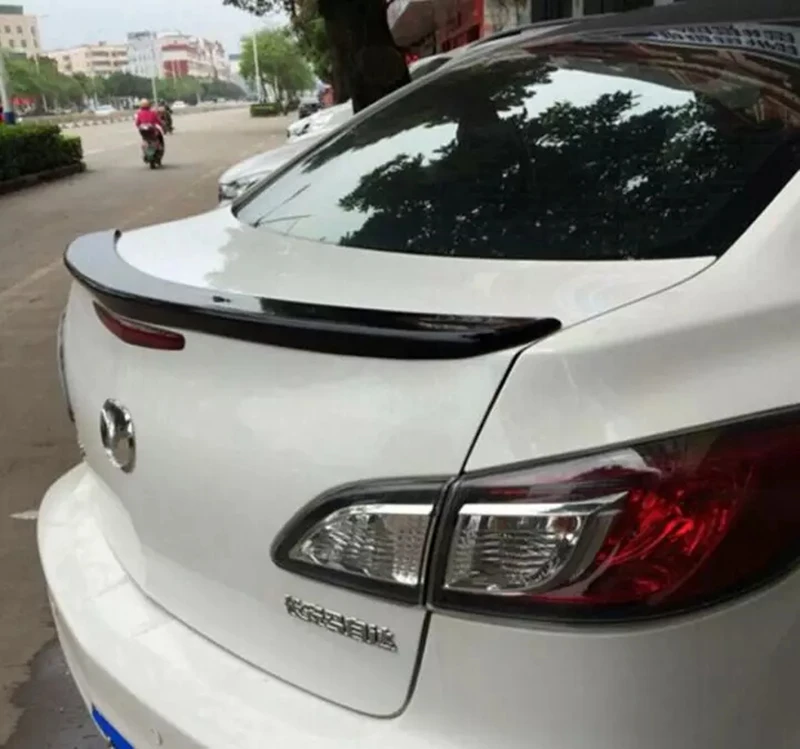 Для MAZDA 3 спойлер 2006-2013 для Высокое качество абс материал заднее крыло автомобиля