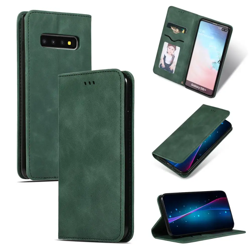 Мужские Кожаные чехлы книжки в стиле ретро для Samsung Galaxy A10 A20 A30 A40 A50 A70 M10 M20 S8 S9 S10 A7 A8