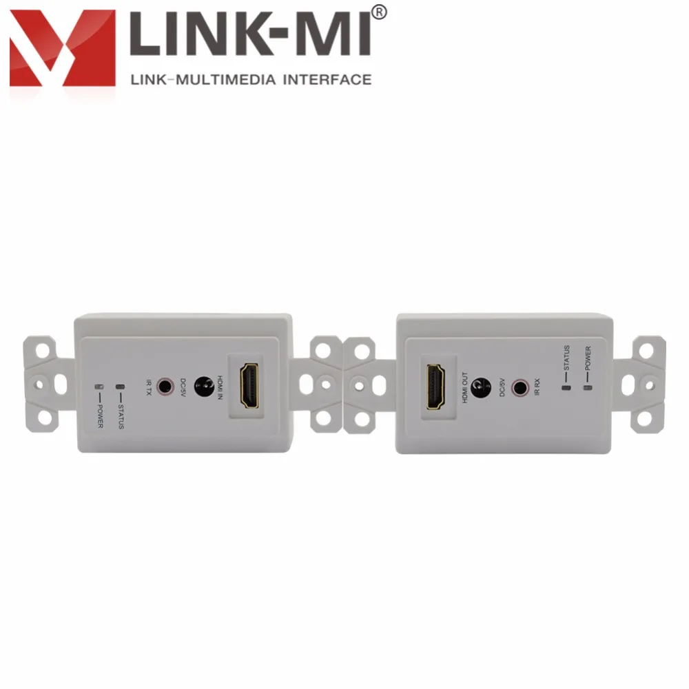 LINK MI 60M Wallplate HDMI Extender over Single Cat5e/6 с ИК 1080p 3D видео для Северной Америки стандарт