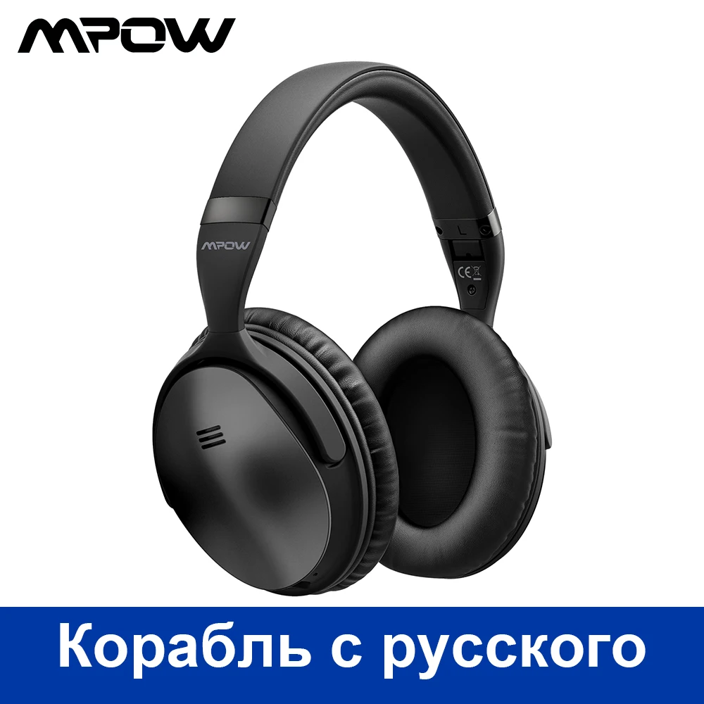 Mpow H5 2nd Беспроводной Bluetooth гарнитура Bluetooth активные Шум шумоподавления наушники с 18 часов проигрывания Шум микрофон с функцией шумоподавления