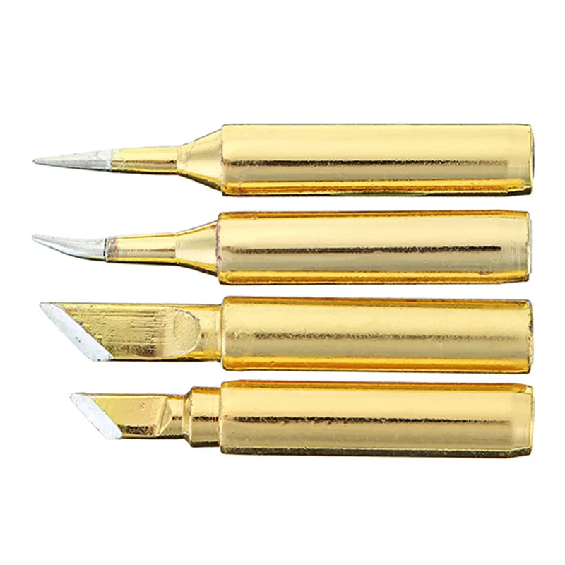 Высокое качество 4 шт Золотой свинцово свинцовый 900M серии паяльника наконечники