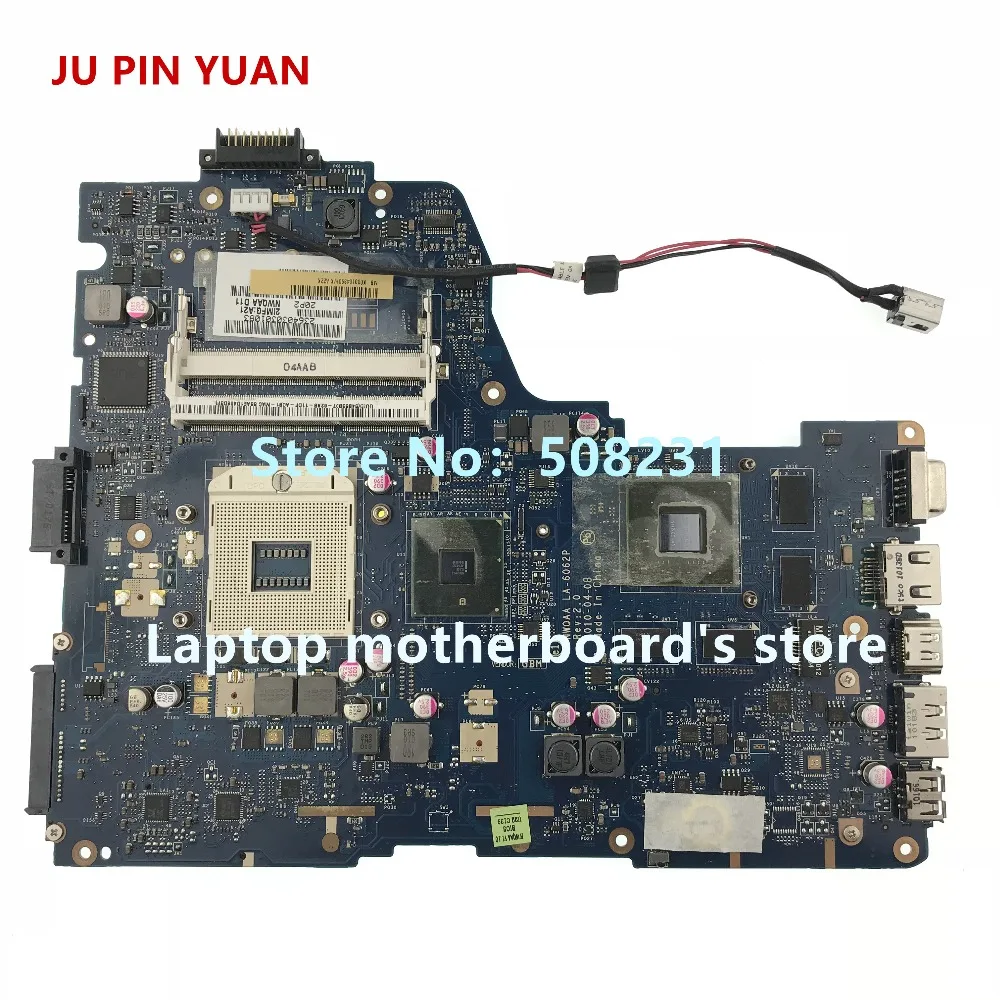 Ju pin yuan для Toshiba Satellite A660 A665 ноутбук серии Материнская плата для ноутбука K000104390 LA-6062P полностью протестирована