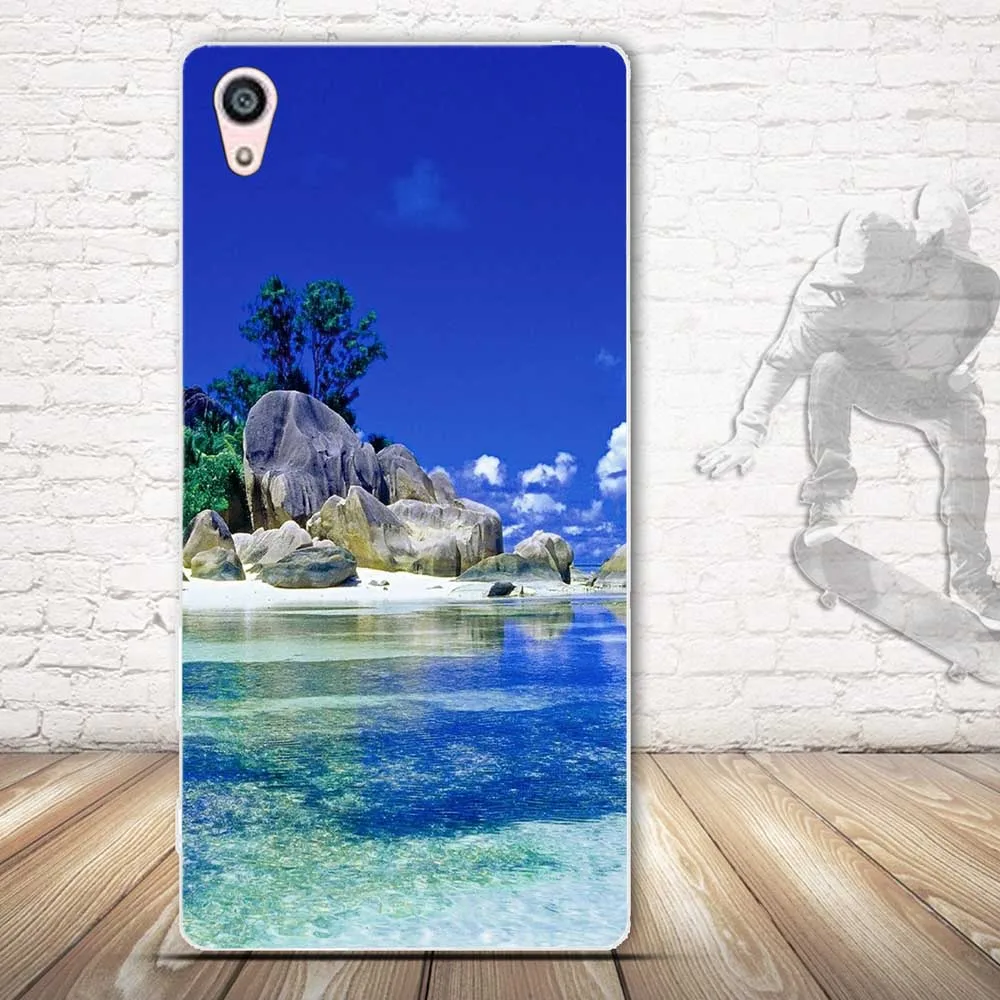 Модный мягкий ТПУ чехол-накладка для Sony Xperia Z5 Premium защитный чехол сотового
