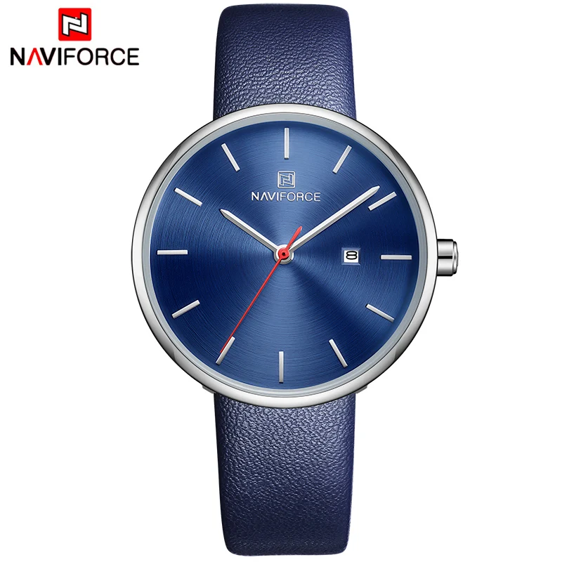 NAVIFORCE женские часы модные кварцевые наручные синие повседневные