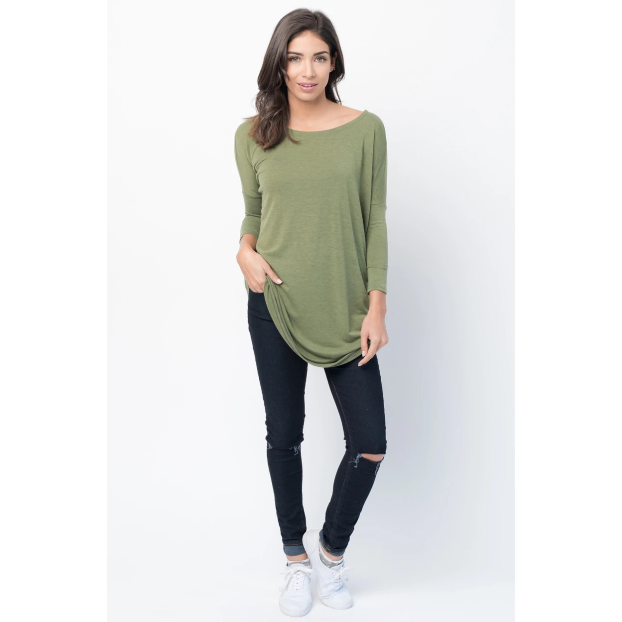 Туника с рукавами-балетками |