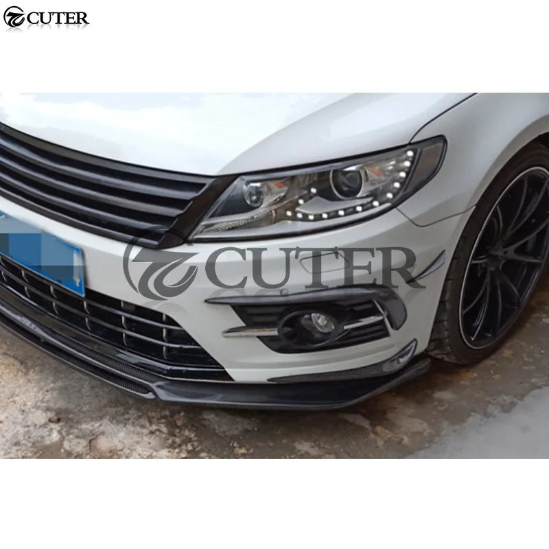 Для Volkswagen CC R-line карбоновое волокно боковой крыло вентиляционные отверстия комплект обшивки крыло передний воздушный нож автомобиля Стайлинг 13-UP