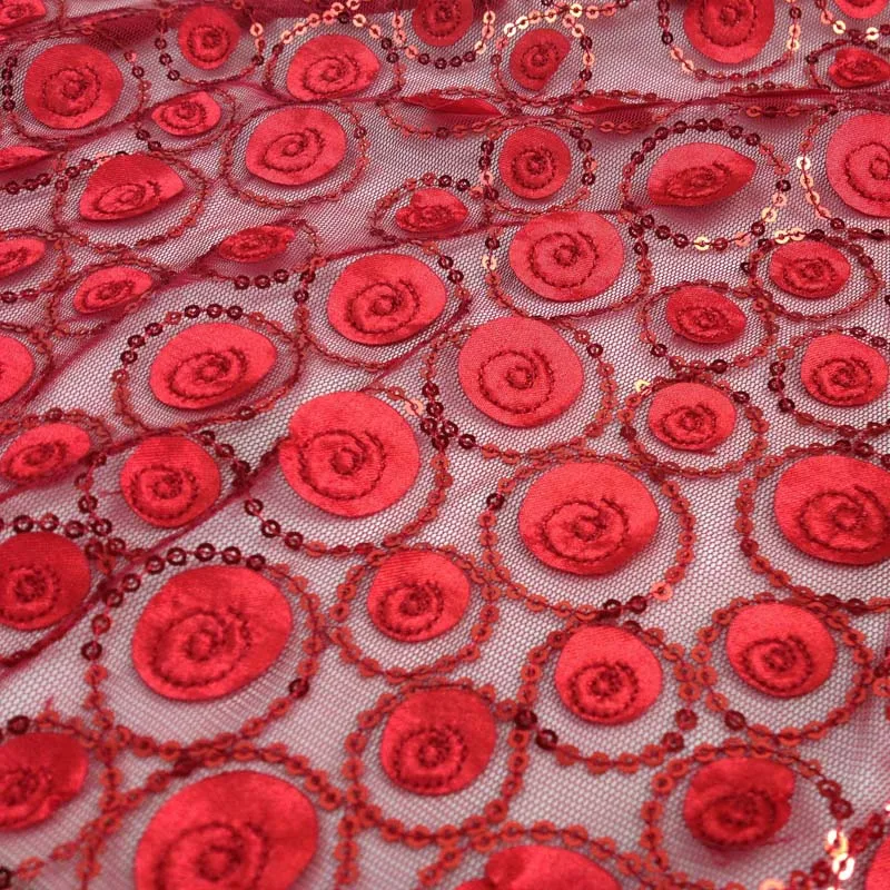 1 ярд африканская кружевная ткань с блестками для платья ширина 130 см Нигерия