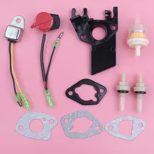 Carburetor Insulator Spacer Gasket For Honda GX160 GX200 5.5HP 6.5HP Lawn Mower Engine Part Low Oil Sensor Alert Stop Switch