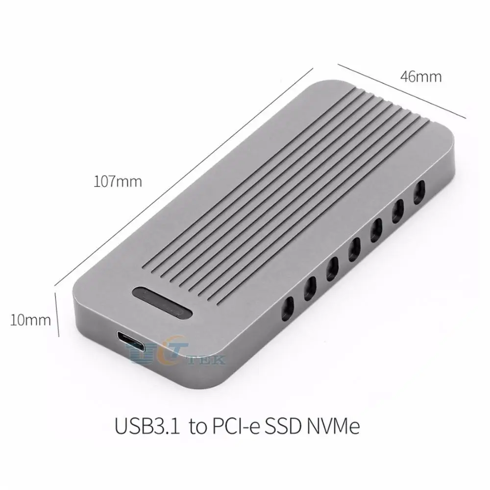 PCIe M.2 Nvme SSD к корпусу USB C M2 NGFF M ключ ридеру адаптер с кабелем 3 1 Type для PM951|Боксы