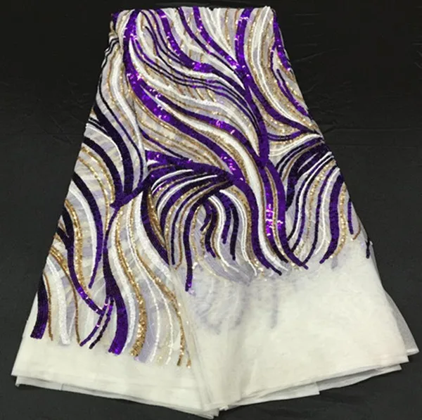 Высококачественная свадебная кружевная белая сетчатая ткань с зелеными +