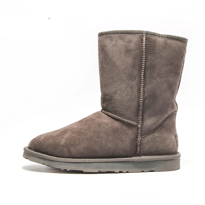 2017 Австралийские Ботинки Снежка Женщин Круглый Носок Новый Теплый Мех Flock Сапоги