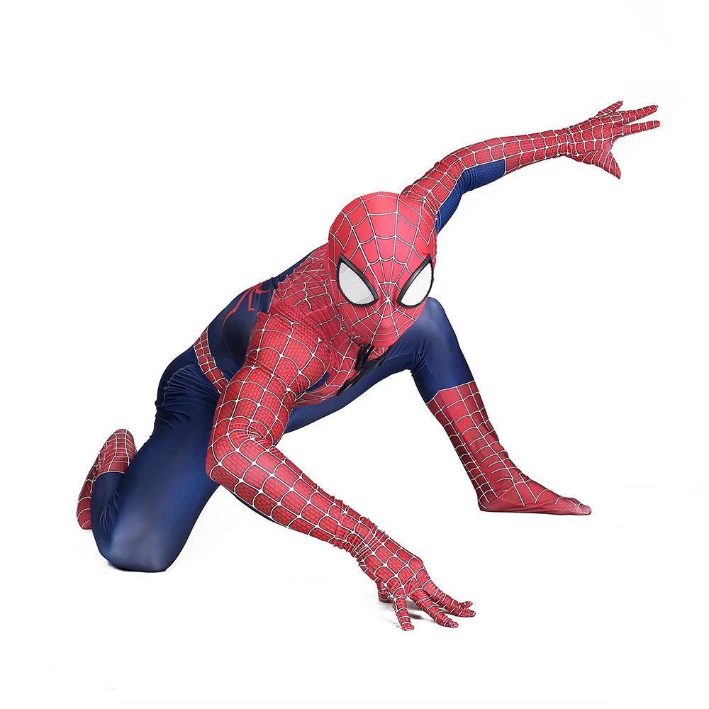 Человек паук raimi Kostuum костюм 3D печать полный Хэллоуин трехмерный комбинезон