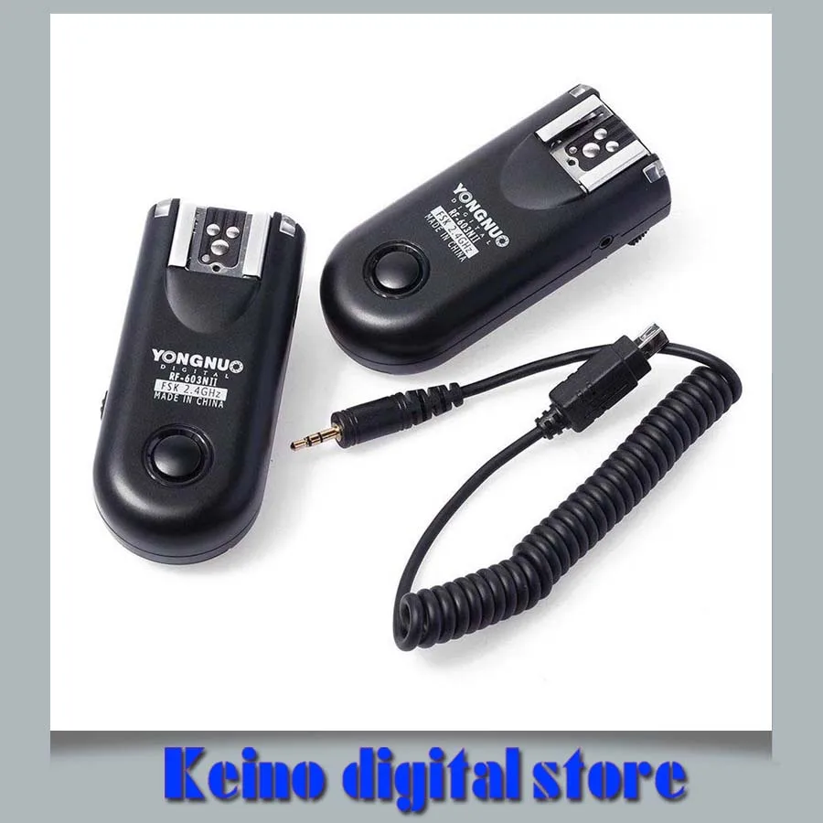 YONGNUO Модернизированный RF-603 II N3 2.4 ГГц Wilress вспышка триггера для Nik& N D600 D7100 D7000 D5300 D5100 D5000 d3100 D3000 D90
