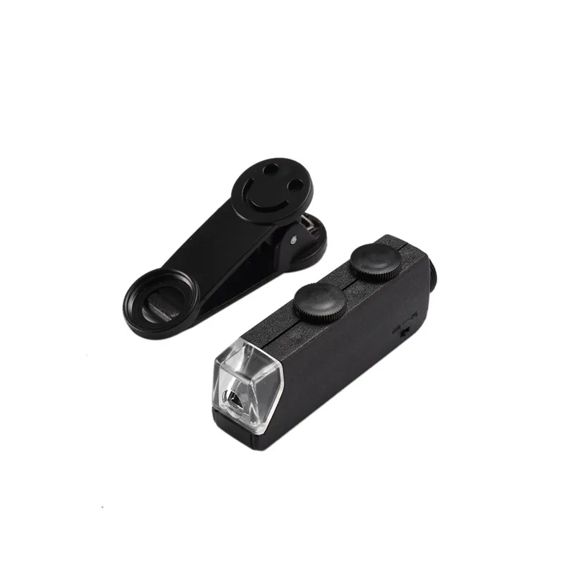 60 100X зум мобильный телефон линзы микроскоп универсальный улыбка зажим лупа