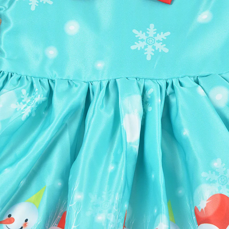 Рождественское платье для маленьких девочек карнавальный костюм с изображением