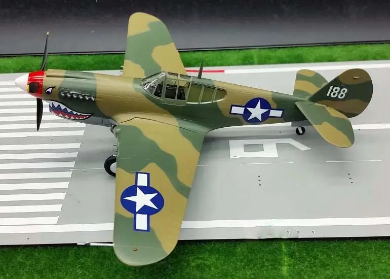 WWII US P-40M Flying Tigers AVG aircraft 1/48 diecast plane Easy model |